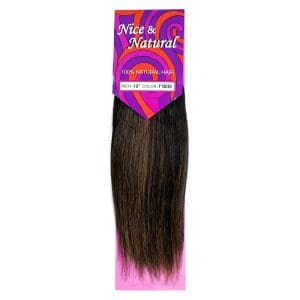 Hair Extension – Natural Black with Brown Highlights