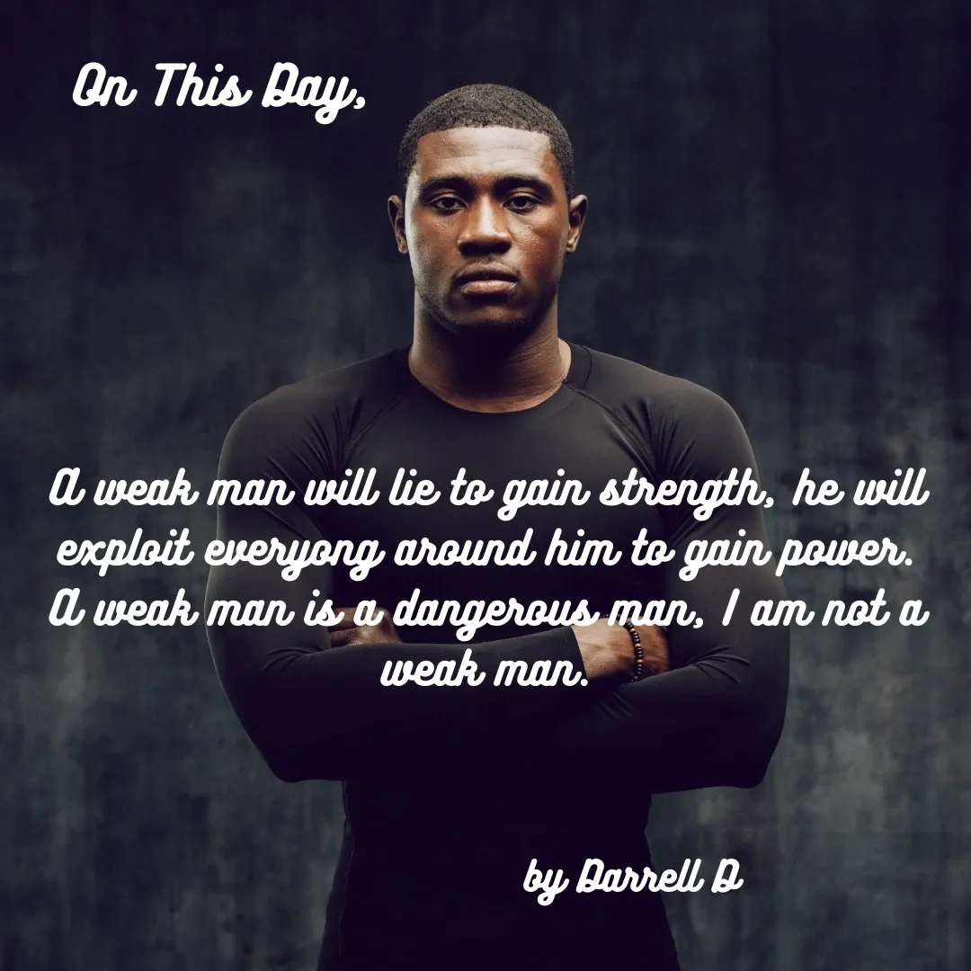 On This Day chalkboard message by Darrell D