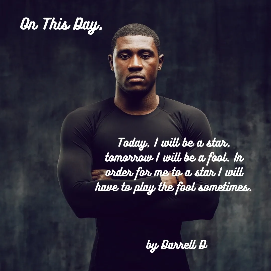 On This Day chalkboard message by Darrell D